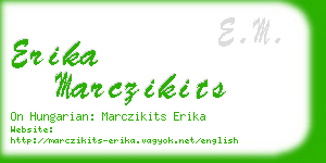 erika marczikits business card